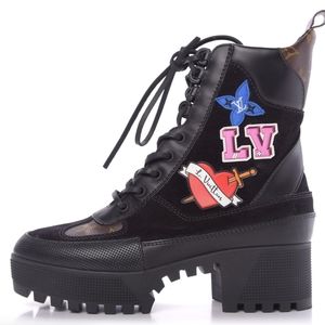 Louis Vuitton Monogram Boots Suede